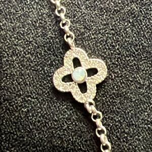 Opal stone bracelet 925 silver